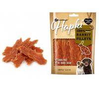 Snacks para Perros - Hapki Filete de Conejo - Sin Cereales - Sin azúcares añadidos - 85 g - Flamingo