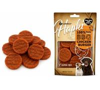 Snacks para Perros - Hapki Mini Burger de Pollo - Sin Gluten - 85 g - Flamingo