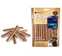 Snacks para Perros - Hapki Tiras de Sushi con Ganso y Pescado - Sin Cereales - 85 g - Flamingo