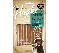 Snacks para Perros - Hapki Tiras de Sushi con Pavo y Pescado - Sin Cereales - 85 g - Flamingo