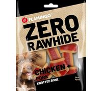 Snacks para Perros - Hueso Anudado sin Piel bovina con Pollo & Cerdo - 9cm - 140g - Doble Sabor