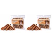 Snacks para Perros - Nature - tendón de Oveja 15 cm - 100 gr - sin Gluten - sin azúcares añadidos - sin colorantes ni conservantes - Fabricado en Europa (Paquete de 2)
