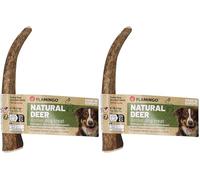 Snacks para Perros - Snack Nature Asta de Ciervo Easy - Tamaño S - 25g - asta aserrada - Acceso fácil al tuétano - de Europa (Paquete de 2)