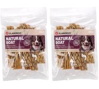 Snacks para Perros - Snack Nature Piel de Cabra Ancha - 100g - Snack Natural para Perros - sin Gluten - sin azúcares añadidos - de Europa (Paquete de 2)
