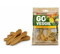 Snacks para Perros - Veggie Cepillo Dental con Piña Amarilla - 12,5cm - 160g - sin Gluten - favorece la higiene Dental