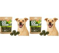 Snacks para Perros - Veggie Manzana Verde - 4,8cm - 120g - sin Gluten - Natural - Rico en vitaminas y Fibra (Paquete de 2)