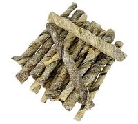 Snacks Perros Naturales, Golosinas para Perros Grandes Pequeños Medianos. TWISTERS de 100% Piel de Bacalao Seco. Omega 3. 80 G