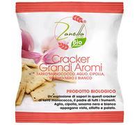 Snacks salados Crackers Grandi Aromi 30 g, con ajo, cebolla y sésamo, harina de espelta escanda, con aceite de girasol, 24 sobres, snack ecológico, snack ecológico, aperitivo