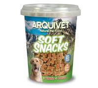 Snacks Semi-Húmedos para Perros Arquivet Duo Salmón y Arroz para Adiestramiento y Diaria Jugosa 300g- Pack 3 uds