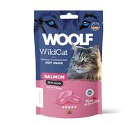 Snacks Semihúmedos para Gatos - Woolf Wildcat - Snack tierno para Gatos (50gr, Salmón)