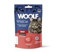 Snacks Semihúmedos para Gatos - Woolf Wildcat - Snack tierno para Gatos (50gr, Ternera)