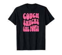 Snacks Sofá Poder Femenino Rosa Retro Divertido Camiseta