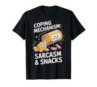 Snacks y Sarcasmo del Mecanismo de afrontamiento Camiseta