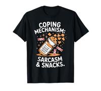 Snacks y Sarcasmo del Mecanismo de afrontamiento Camiseta