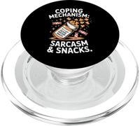 Snacks y Sarcasmo del Mecanismo de afrontamiento PopSockets PopGrip para MagSafe