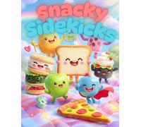 Snacky Sidekicks: Coloring book featuring emotional support Kawaii food characters.