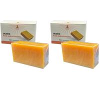 Snadi - Jabón de Ácido Kójico y Cúrcuma | 200 gr | 100% Natural | Iluminador y Antimanchas | Aclara la Piel | Unifica el Tono | Reduce Manchas Oscuras, Melasma y Cicatrices | Artesanal (Paquete de 2)