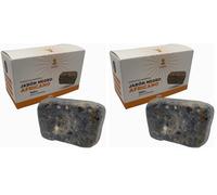 Snadi - Jabón Negro Africano Orgánico 200g | Artesano y Vegano | Mejora Piel y Cabello | Propiedades Antibacterianas y Exfoliantes | Cortado y empaquetado a mano | Ghana (Paquete de 2)