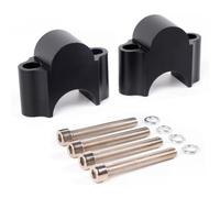 SNAHLPER 1 Par Elevador Manillar Motocicleta para Ducati Monster S2R / S4R S4RS, Universal 22/28mm Abrazaderas Montaje Manillar, Aleación Aluminio Adaptador,Black-28mm