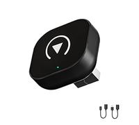 SNAHLPER 2 en 1 Adaptador Inalámbrico CarPlay para Toyota C-HR 2017 2018 2019 2020 2021 2022 2023 2024, Convierte con Cable A Carplay InaláMbrico, Plug and Play, Conexión Automática,Black
