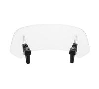 SNAHLPER Extensor Parabrisas Motocicleta para Yamaha Alba 110 2011, Extensión Parabrisas Universal con Clip, Viento guía Parabrisas Ajustable, Accesorios,Transparent-Small