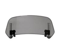SNAHLPER Extensor Parabrisas Motocicleta para Yamaha Alba 110 2011, Extensión Parabrisas Universal con Clip, Viento guía Parabrisas Ajustable, Accesorios,Grey-Large