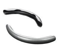 SNAHLPER Funda Volante Coche para Honda CR-V 4 (IV) RM I 2012-2018, Protector Volante Segmentado, Volante Moda, Antideslizante, Cómodo Transpirable, Universal 38cm, Carbon Fiber Texture-Grey