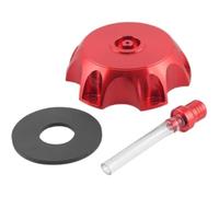 SNAHLPER Tapones Depósito Tapa Tanque Combustible Motocicleta para Loncin VOGE Valico DS900X DSX DS 900X, con Tubo Ventilación, Fácil Instalación, Universal Accesorio,Red