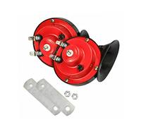 Snail Air Horn 12V 300DB Kit de bocina de trenes eléctricos súper fuertes para camiones, automóviles, motocicletas, botes, scooters, cuernos rojos negros preparados para uso en exteriores y emer