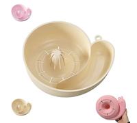 Snail Automatic Drain Basket, Snail Shape Drainer Portable Vegetable Washer, Rotating Fruit & Vegetable Washing Bowl With Strainer, For Home Kitchen Meal Prep (Beige,1pcs)
