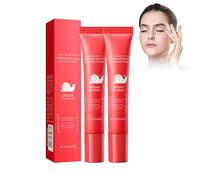 Snail Hidrating 2 unidades Crema natural antiarrugas para ojos, reafirma y suaviza las arrugas, hidratación intensa 24 horas, para ojeras oscuras y bolsas de ojos, cuidado de los ojos con secreción