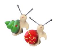 Snail Planter Hugger, 2pcs Cute Realistic Snail Figurine Pot Climbing Decoration Set, Durable Resin Garden System, Planter Edge Hugging Decorative, Outdoor Terrarium and Patio Yard Display Decor