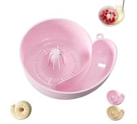 Snail Shaped Fruit Washer, Snail Shape Drainer, Fruit Washer Spinner Bowl with Strainer for Quick Wash and Drain in Kitchen or Meal Prep (Pink1)