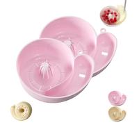 Snail Shaped Fruit Washer, Snail Shape Drainer, Fruit Washer Spinner Bowl with Strainer for Quick Wash and Drain in Kitchen or Meal Prep (Pink2)