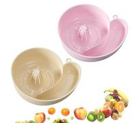 Snail Shaped Fruit Washer, Snail Shape Drainer, Multi-Purpose Rotating Portable Vegetable Washer With Strainer for Kitchen Sink (Pink+Cream White,2PCS)
