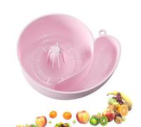 Snail Shaped Fruit Washer, Snail Shape Drainer, Multi-Purpose Rotating Portable Vegetable Washer With Strainer for Kitchen Sink (Pink,1PCS)