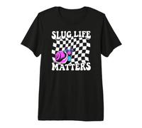 Snail Slug Retro Humorous Graphic Slug Life Matters Camiseta Premium