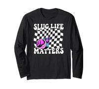 Snail Slug Retro Humorous Graphic Slug Life Matters Manga Larga