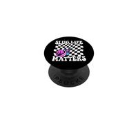 Snail Slug Retro Humorous Graphic Slug Life Matters PopSockets PopGrip Adhesivo