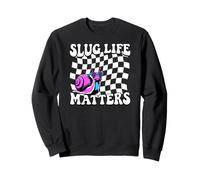 Snail Slug Retro Humorous Graphic Slug Life Matters Sudadera