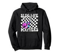 Snail Slug Retro Humorous Graphic Slug Life Matters Sudadera con Capucha