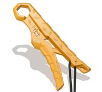 SNAIL TRAIL Pinza flotante para labios de pez, agarrador de pesca, soporte de bagre, herramienta de agarre de boca de pez trucha, pinza de pescado, alicates de pesca (amarillo, 9 pulgadas)