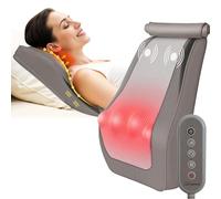 Snailax Masajeador Cervical y Espalda con Calor, Cojín de Masaje Shiatsu, masajeador de espalda Shiatsu, masajeador eléctrico de espalda para cuello/Cervical/hombros, regalos mamá/papá/mujeres