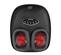 Snailax Shiatsu - Masajeador de pies con calor, amasamiento profundo, compresión, vibración, máquina masajeadora de pies para fascitis plantar, neuropatía, calentador de pies debajo del escritorio,