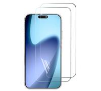 Snailcanfly 2 pcs películas de hidrogel para iPhone 17 6.3" 2025 Protectores de pantalla de TPU Transparente flexible suave A prueba de explosiones NO vidrio templado