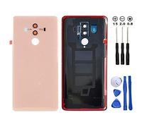 Snailcanfly Reemplazo para Huawei Mate 10 Pro /Mate10 Pro BLA-L09 L29 AL00 6.0inch Vidrio Trasero Tapa de la batería Carcasa de Puerta Trasera con Lente de Cámara Pink Gold