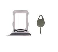 Snailcanfly Tarjeta SIM Doble Nano + Soporte para Ranura de Bandeja Reemplazo para iPhone 16 Pro/iPhone 16 Pro MAX con Alfiler Natural