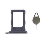 Snailcanfly Tarjeta SIM Doble Nano + Soporte para Ranura de Bandeja Reemplazo para iPhone 16 Pro/iPhone 16 Pro MAX con Alfiler Black
