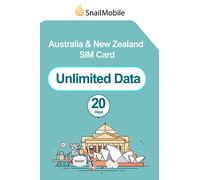 SnailMobile - Tarjeta SIM para Australia y Nueva Zelanda de 20 días | 10 GB de datos