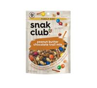 Snak Club Mantequilla de cacahuete Chocolate Trail Mix con cacahuetes, mantequilla de maní M & M'S, cacahuetes y pretzels Toffee, bolsa resellable de 325 ml